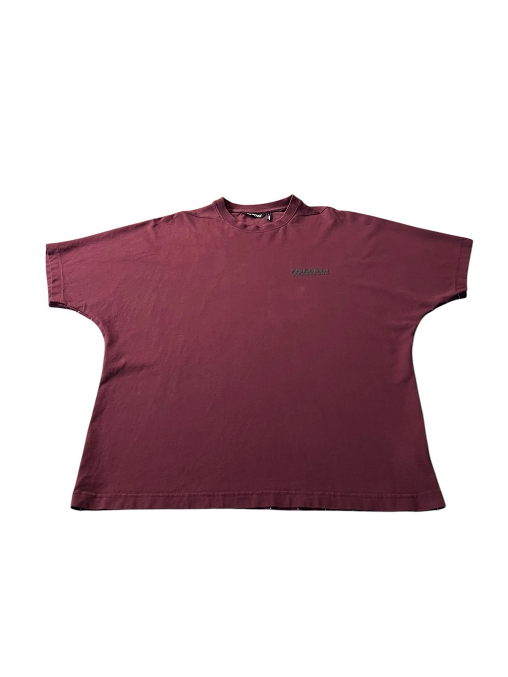 66 North Ireland Men's Maroon Logo Short Sleeve Latitude Longitude Tee